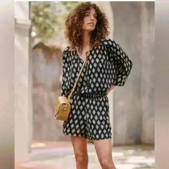 NWT Large Garnet Hill Romper - Picture 1 of 8